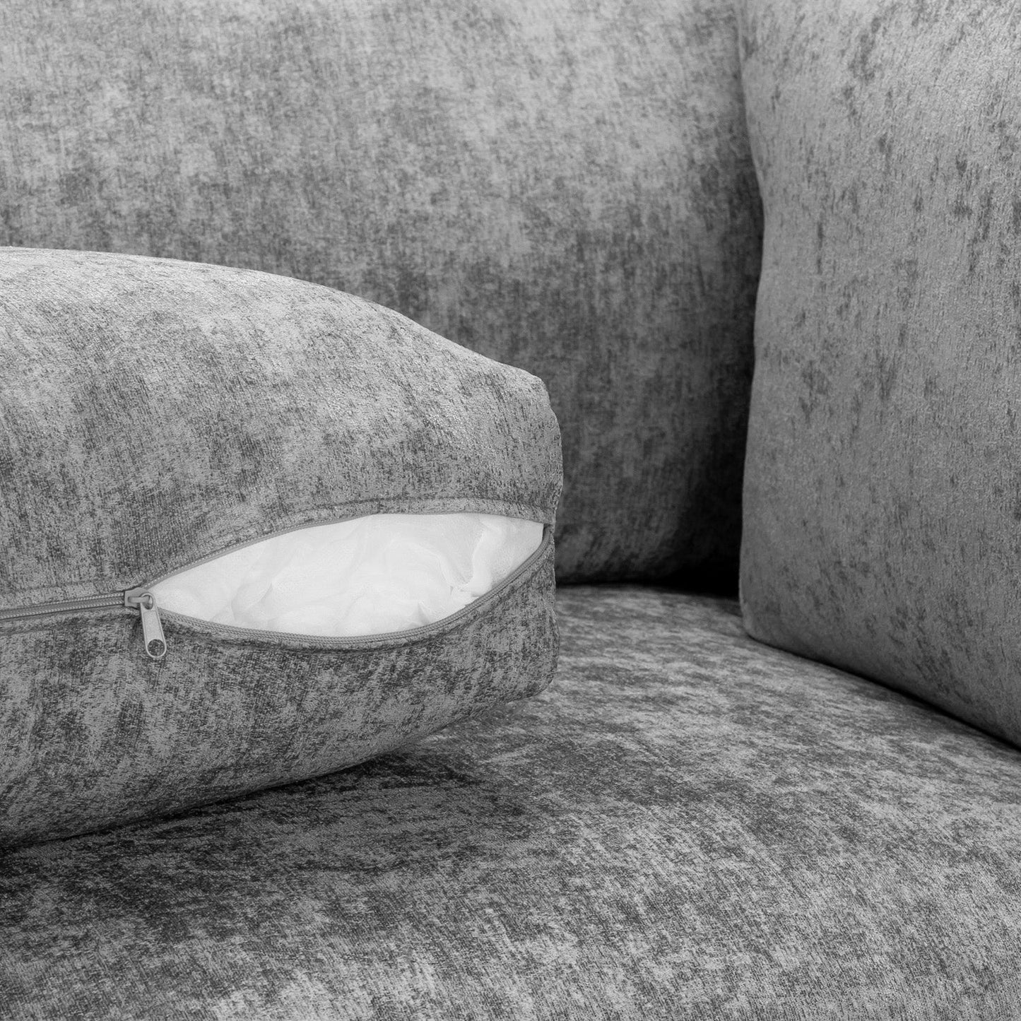 Bishop Fullback Sofa Platinum U Shape Corner
