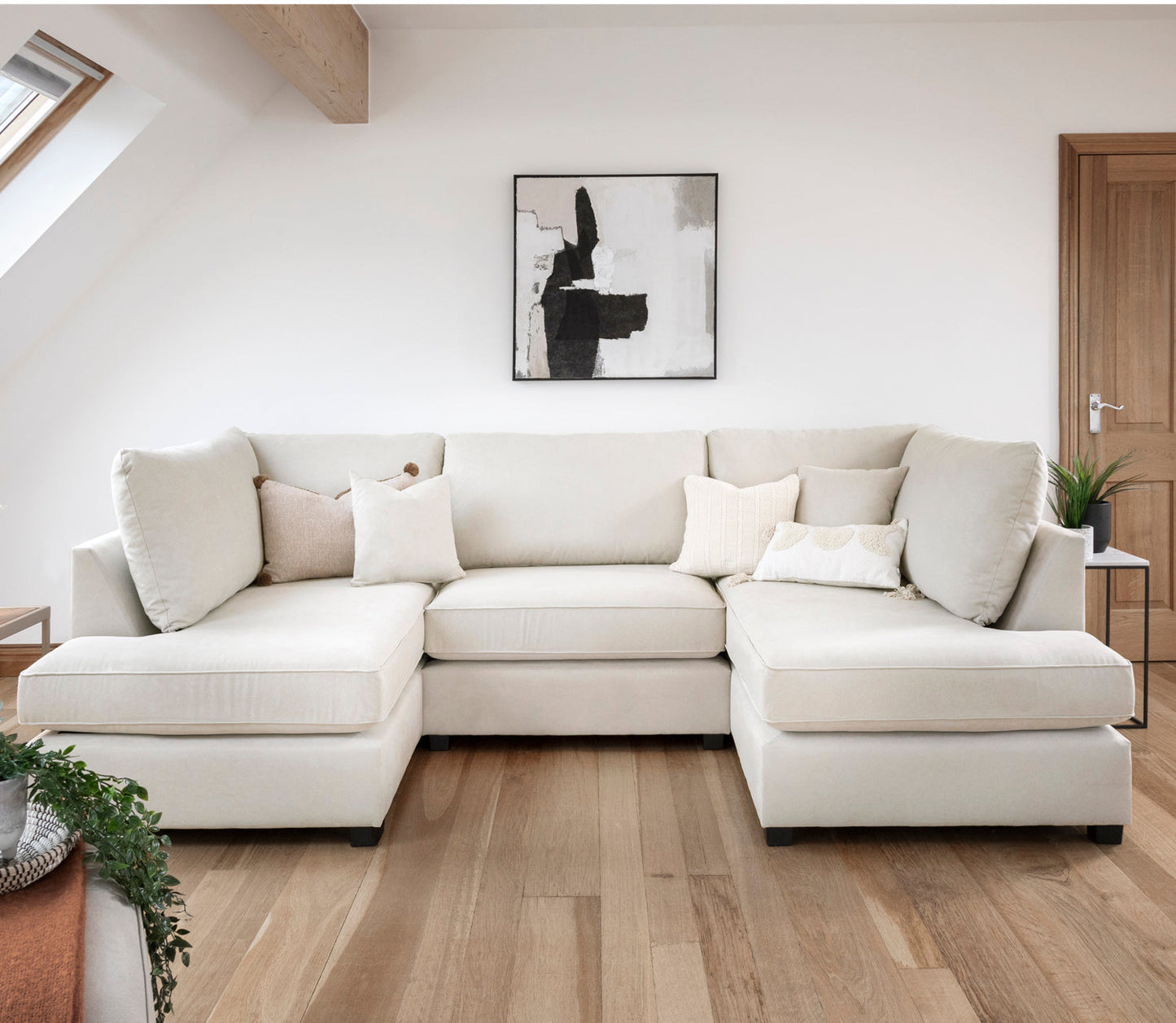 Carnaby Sofa Beige U Shape Corner
