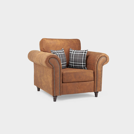 Oakland Sofa Tan Armchair